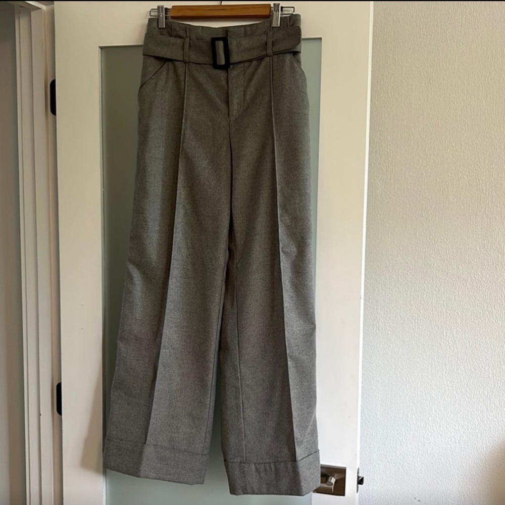 Anthropologie Gray Wide Leg Pants
